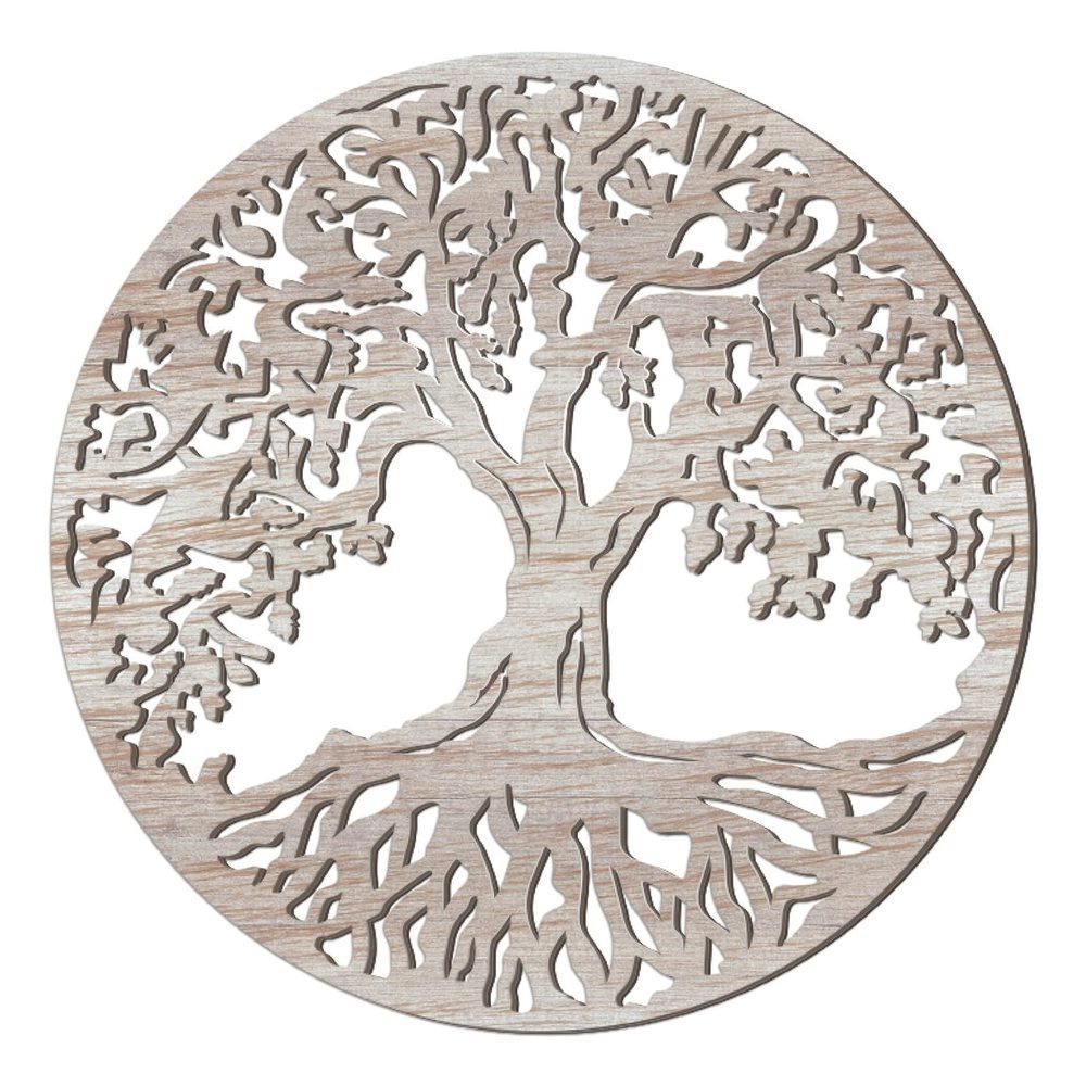 Tree Of Life Wooden Wall Art Decor Wooden Wall Sculpture 11.8 Inch Tree Of🌸